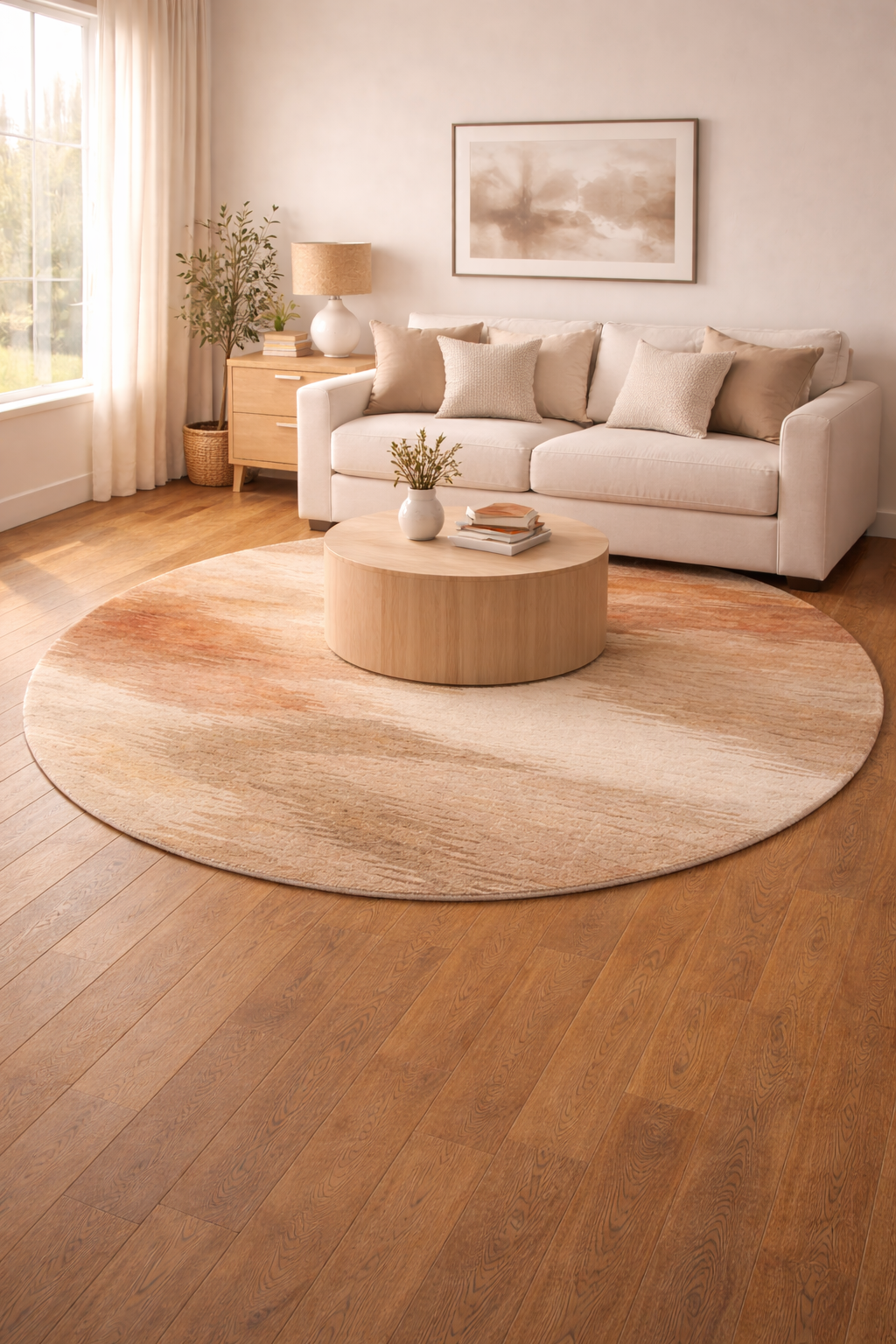 The Desert Flow Round Rug