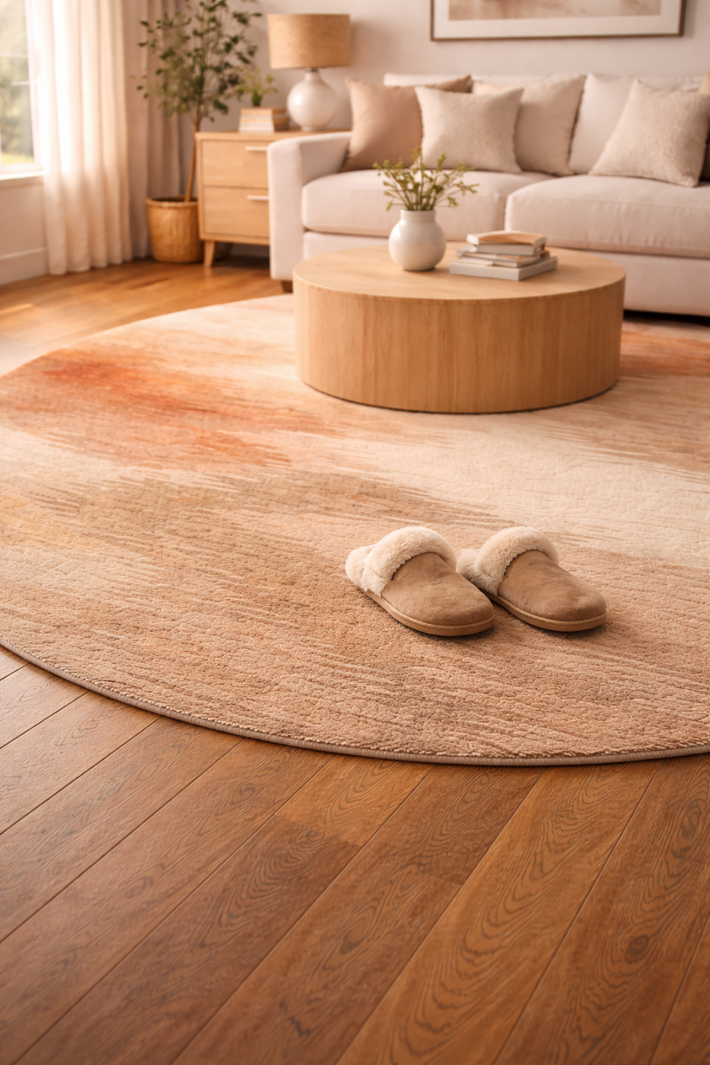 The Desert Flow Round Rug