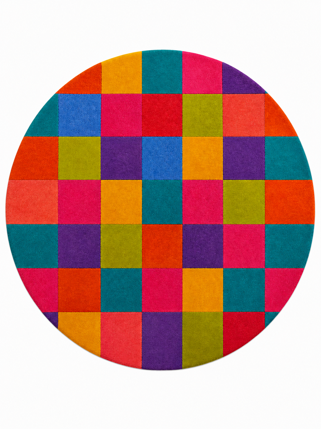 Chromatic Circles Round Rug | 100% Pure NZ Wool