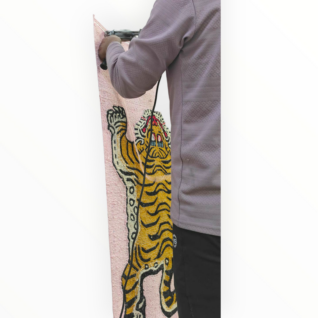 The Regal Tiger Statement Wool Rug