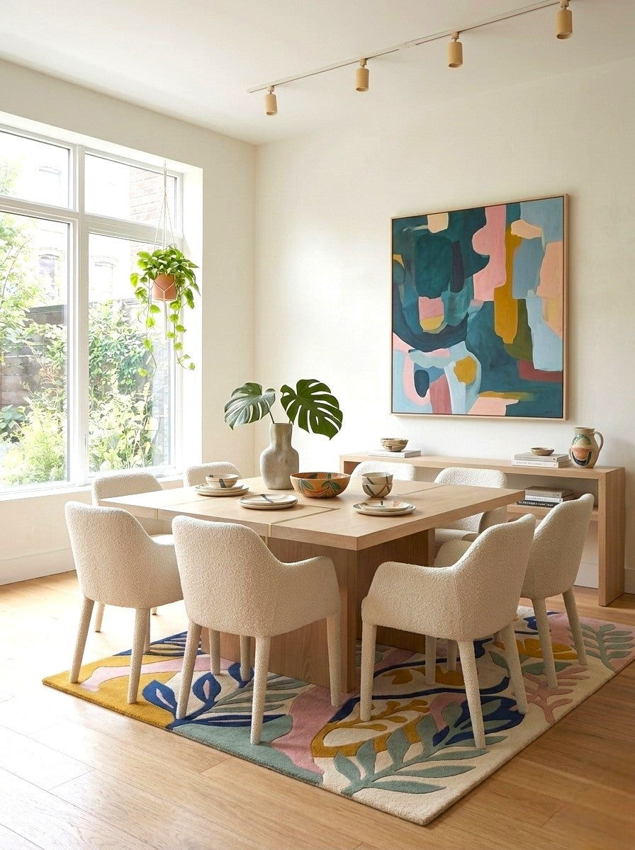 The Botanical Muse Artistic Wool Rug