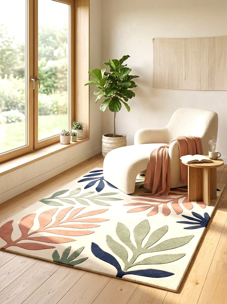 The Botanical Muse Artistic Wool Rug