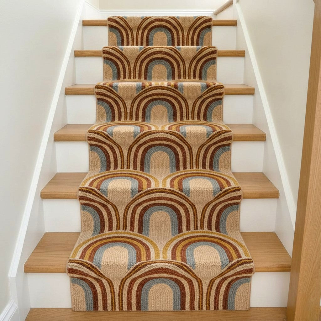 The Retro Arch Harmony Wool Runner Rug