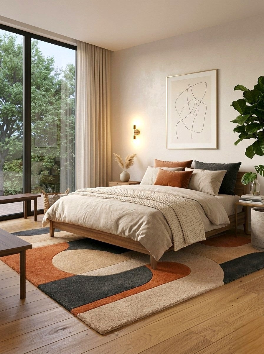 The Terra Arch Modern Wool Rug