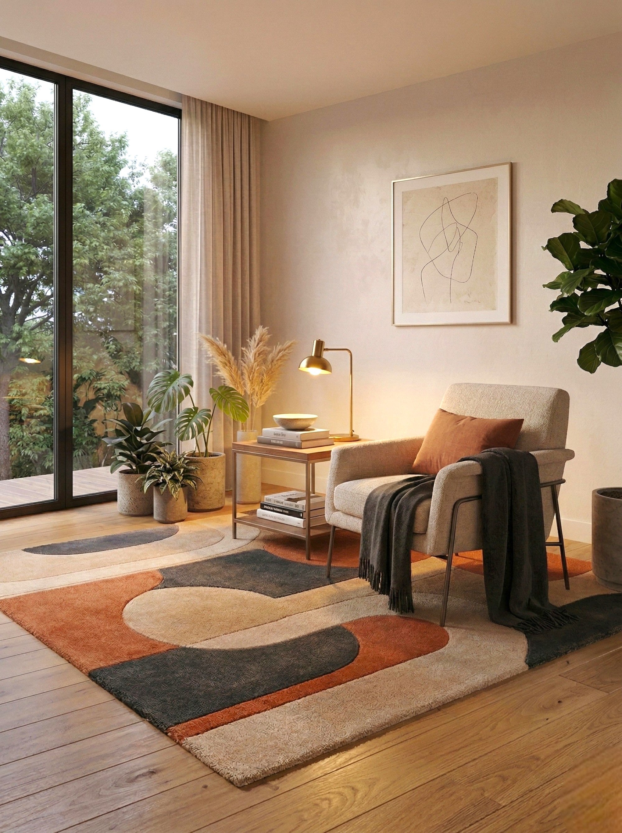 The Terra Arch Modern Wool Rug