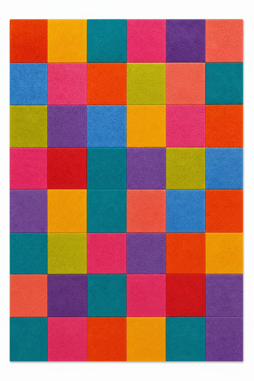 Bold Checkerboard Rug - 3:4