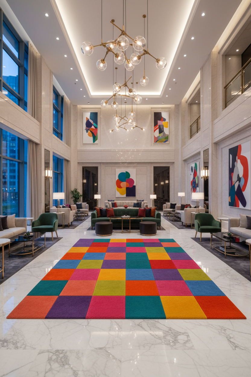 Bold Rug - Hotel Lobby