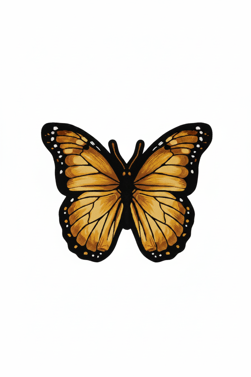Butterfly Rug 3:4 Portrait