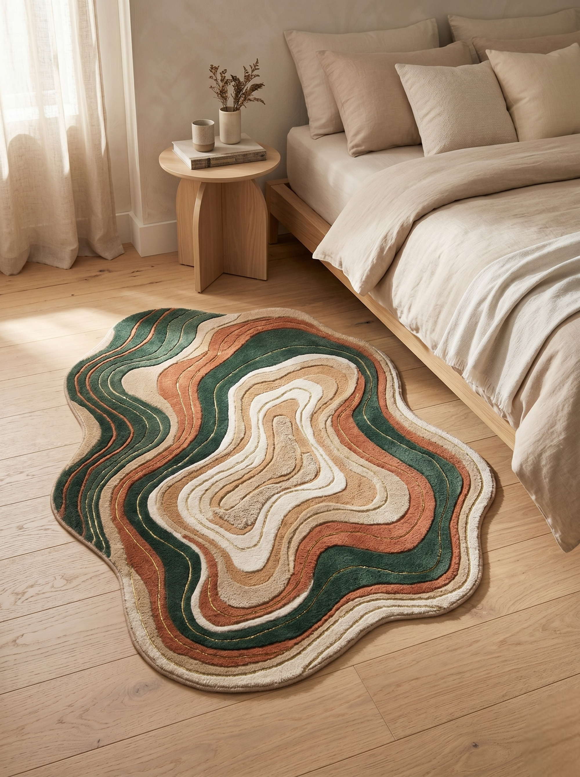 The Geode Earth Flow Rug