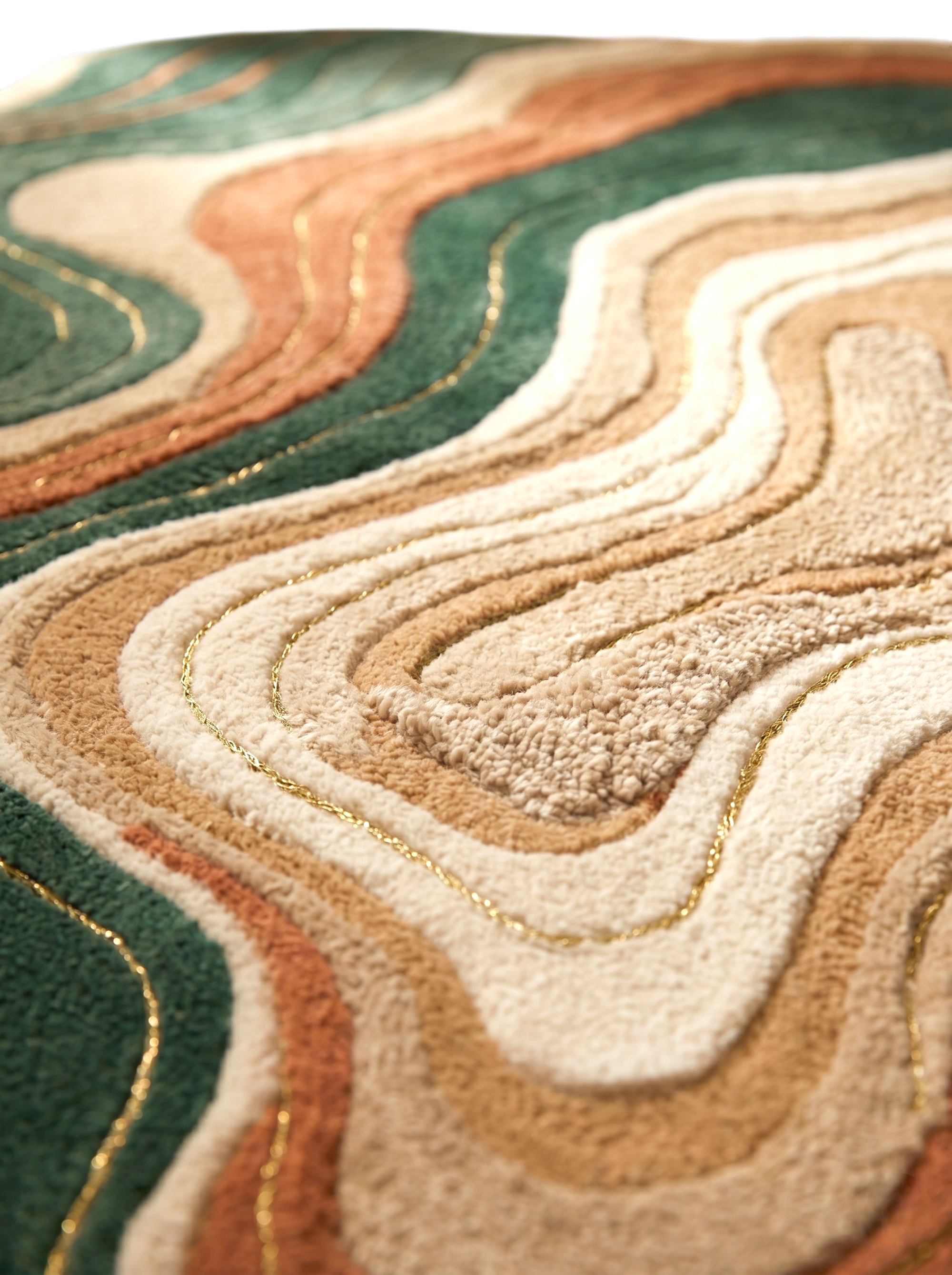 The Geode Earth Flow Rug