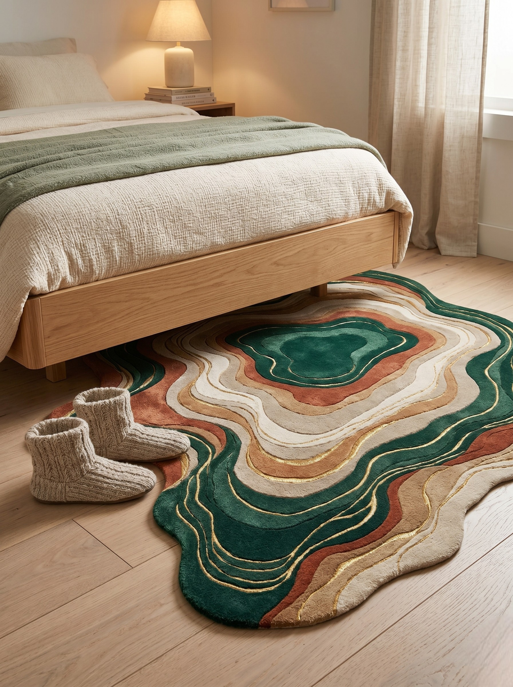 The Geode Earth Flow Rug