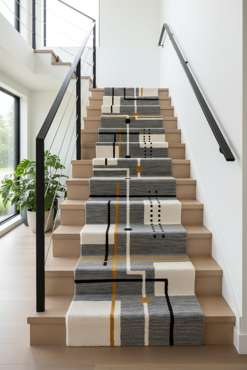 The Grey Nordic Wool Runner Rug