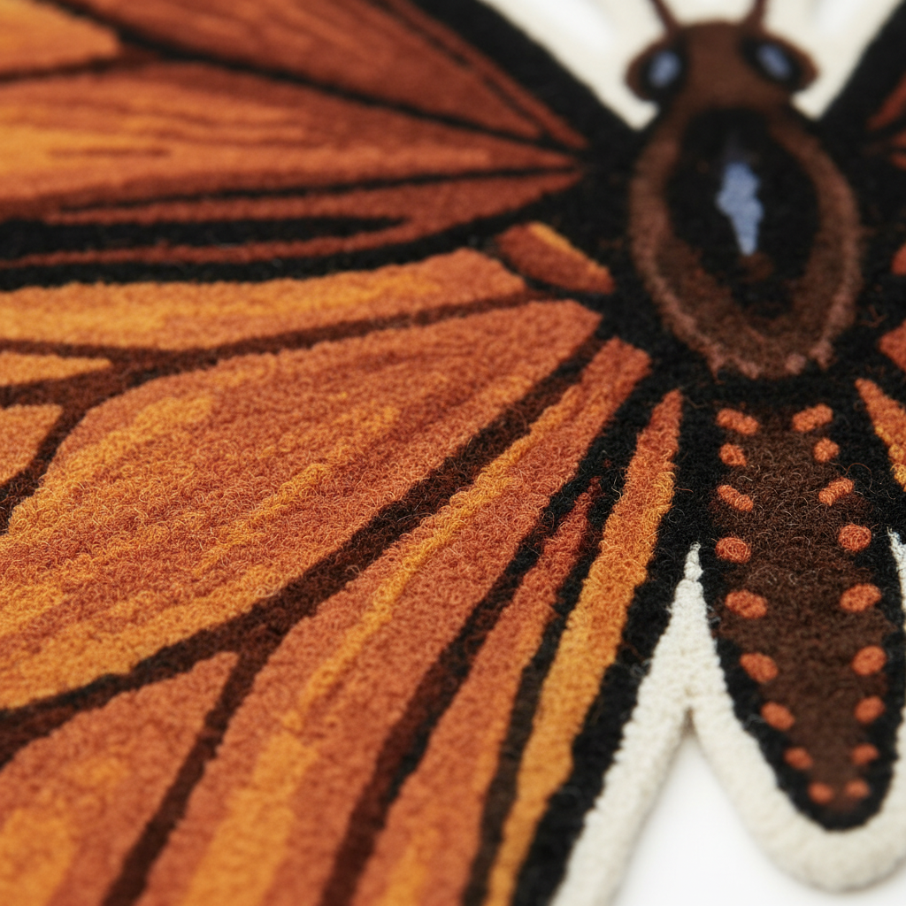 The Enchanted Wings Hand-Tufted Wool Rug