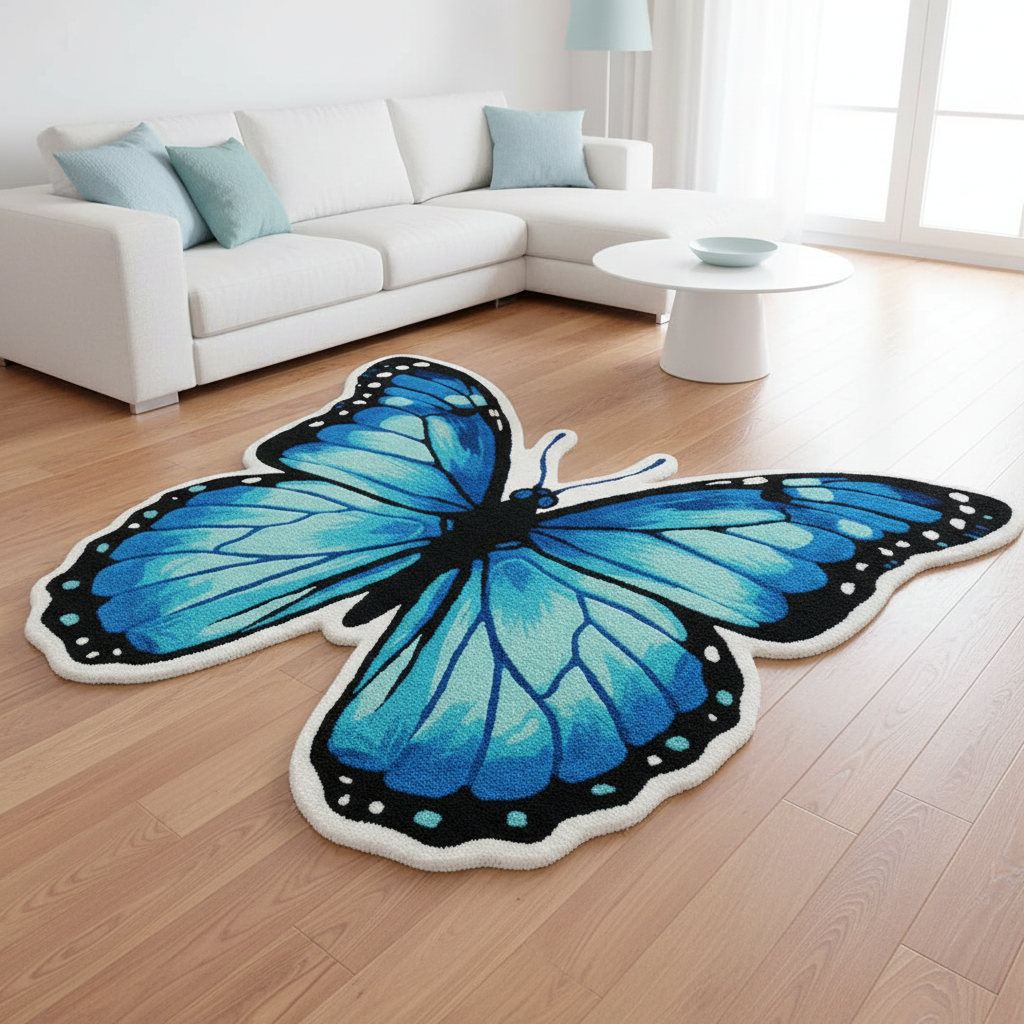 The Enchanted Wings Hand-Tufted Wool Rug