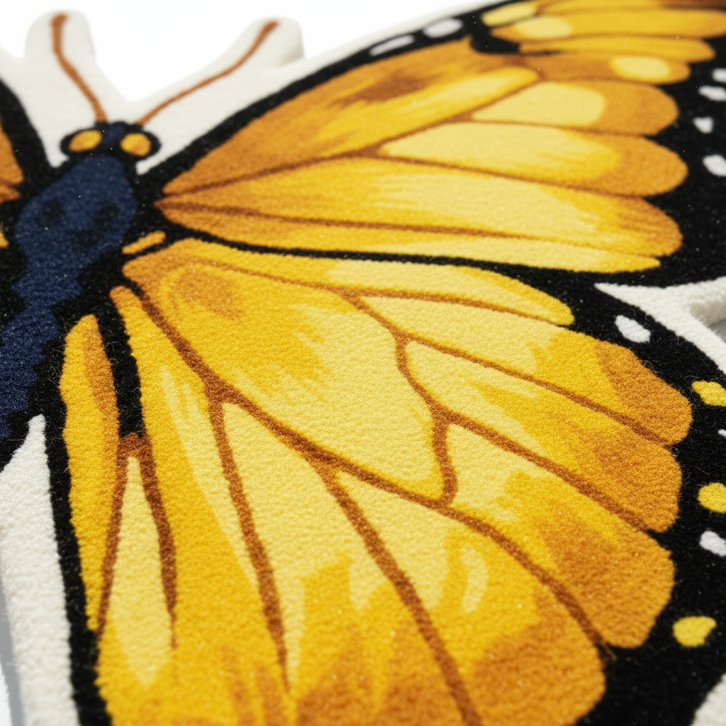 The Enchanted Wings Hand-Tufted Wool Rug