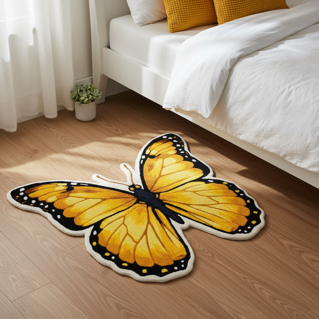 The Enchanted Wings Hand-Tufted Wool Rug