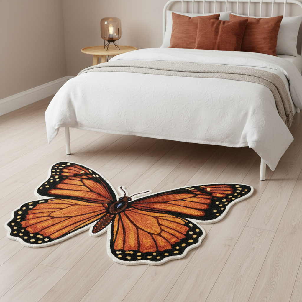 The Enchanted Wings Hand-Tufted Wool Rug