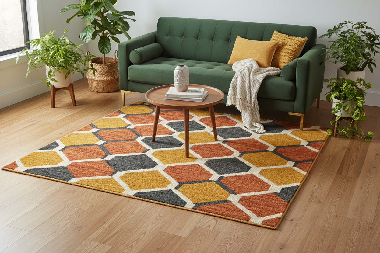 The Moroccan Terra Trellis Wool Rug
