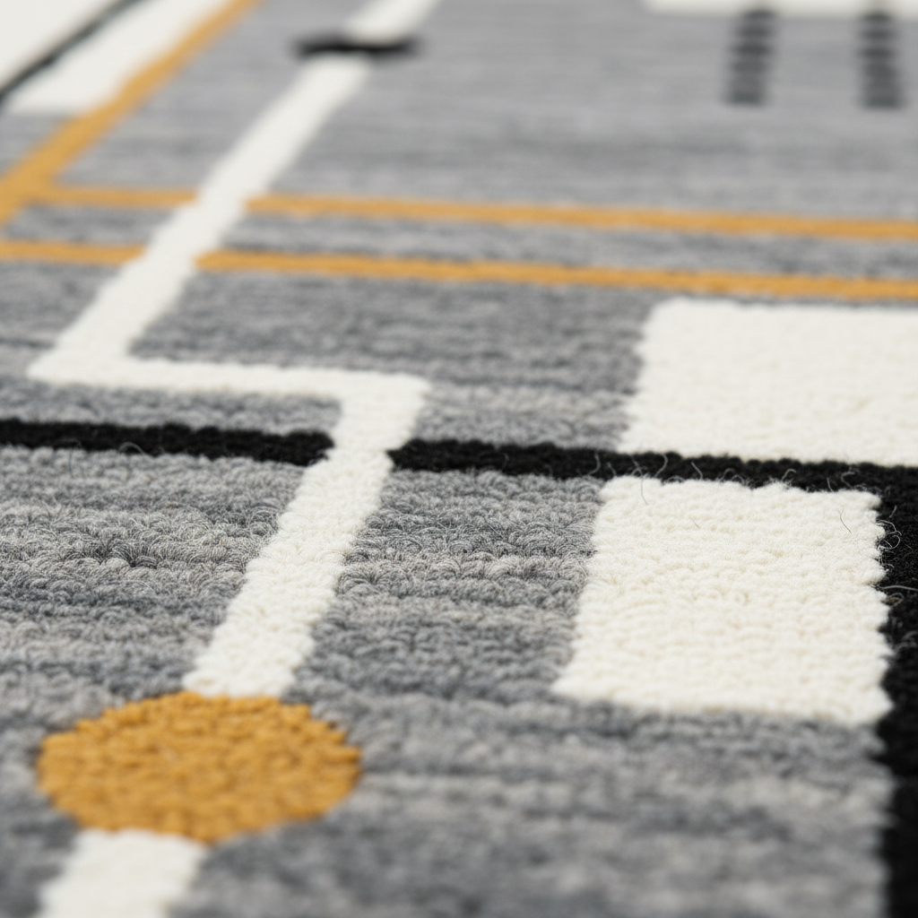 The Grey Nordic Wool Runner Rug