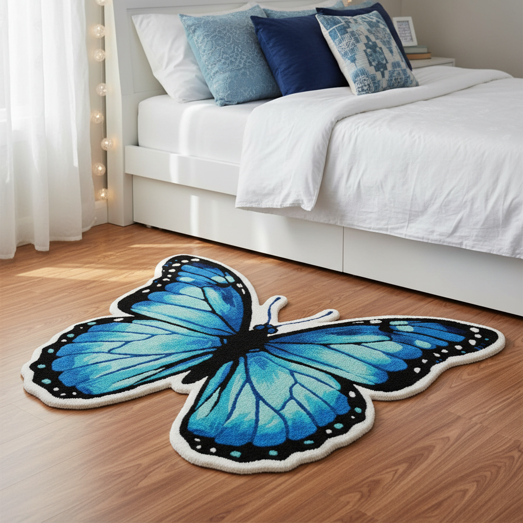 The Enchanted Wings Hand-Tufted Wool Rug