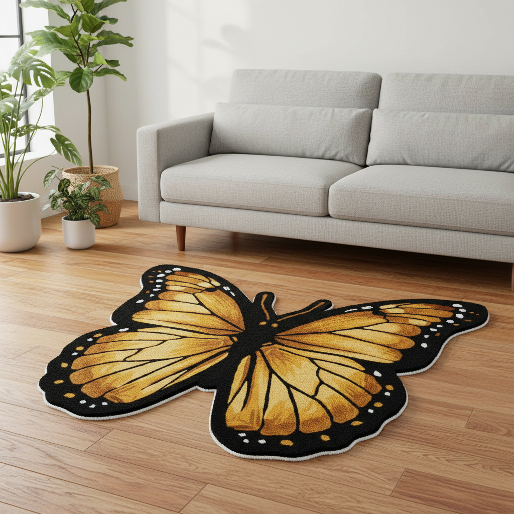 The Enchanted Wings Hand-Tufted Wool Rug
