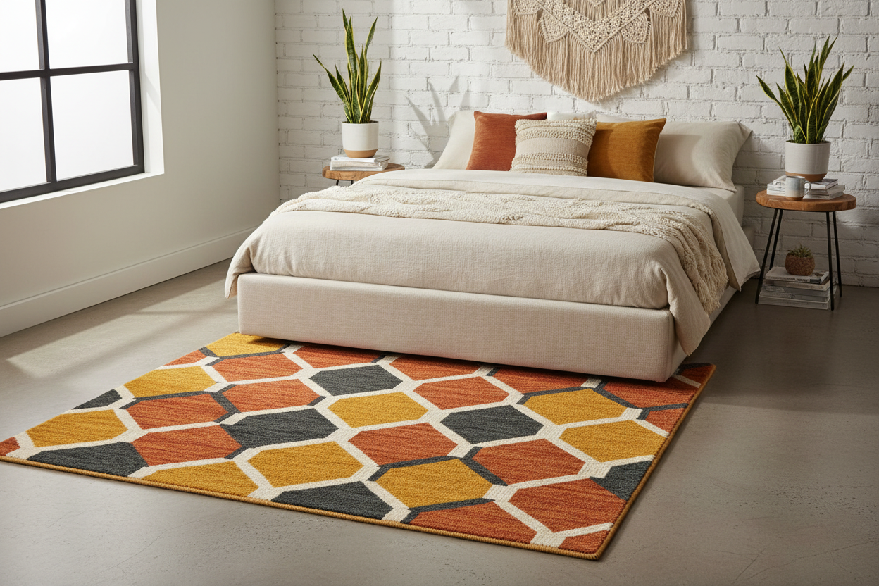 The Moroccan Terra Trellis Wool Rug