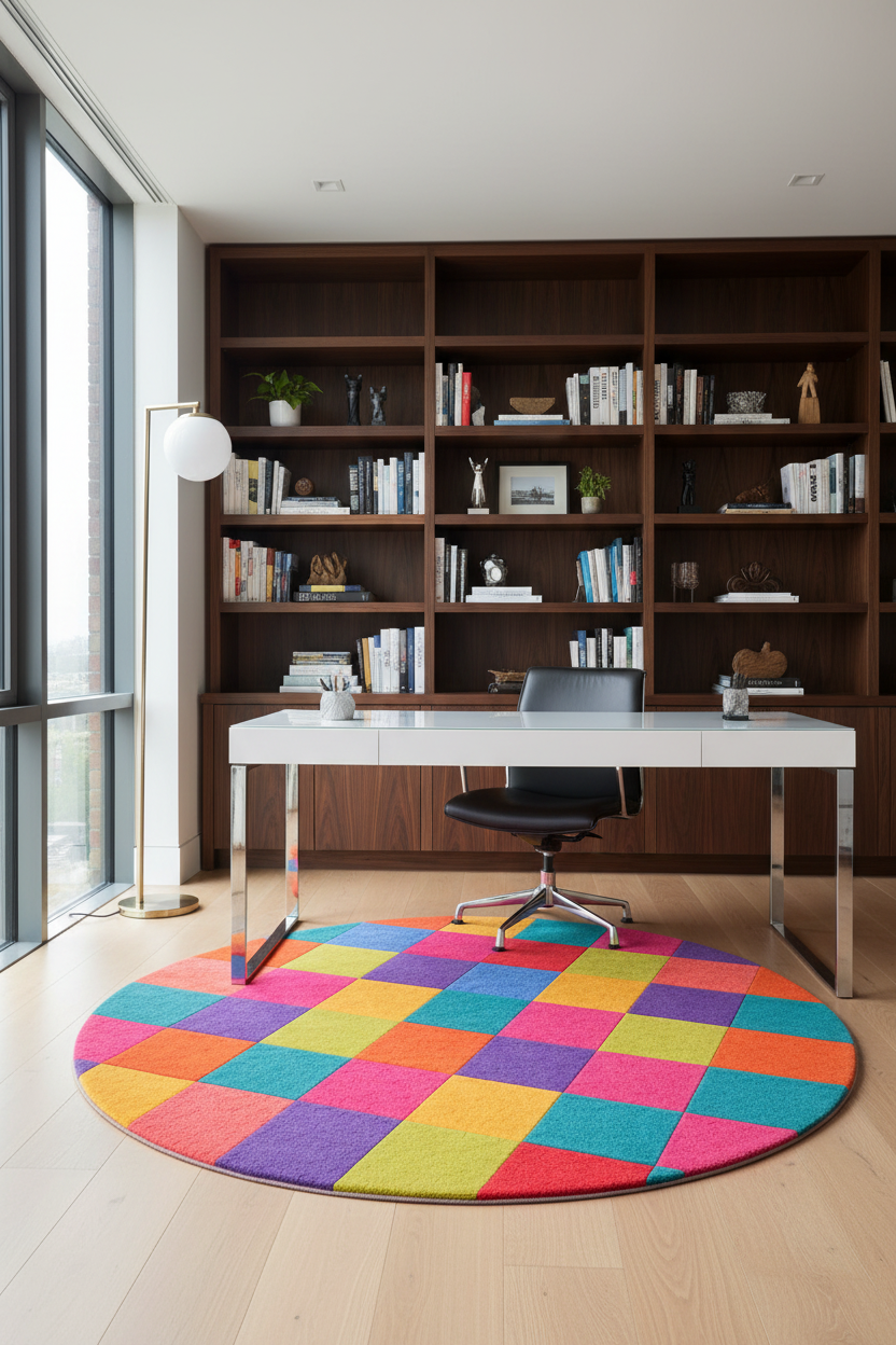 Round Rug - Office