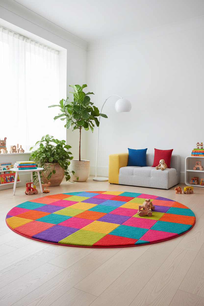 Round Rug - Playroom